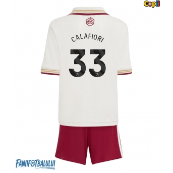 Arsenal Riccardo Calafiori #33 Echipament de Fotbal Replică 2025-26 Copii Treilea (+ Șorturi)